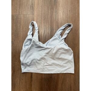 Aerie Offline Light Blue Seamless Sports Bra Tank Top Size S P Real Me